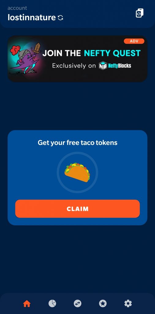 Taco App Home